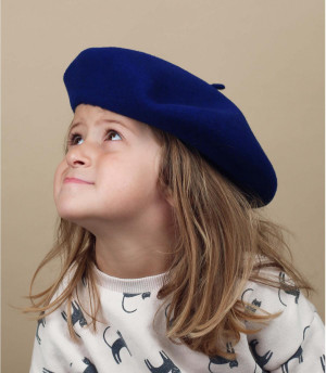 wool flat cap kids Petit Basque eclipse